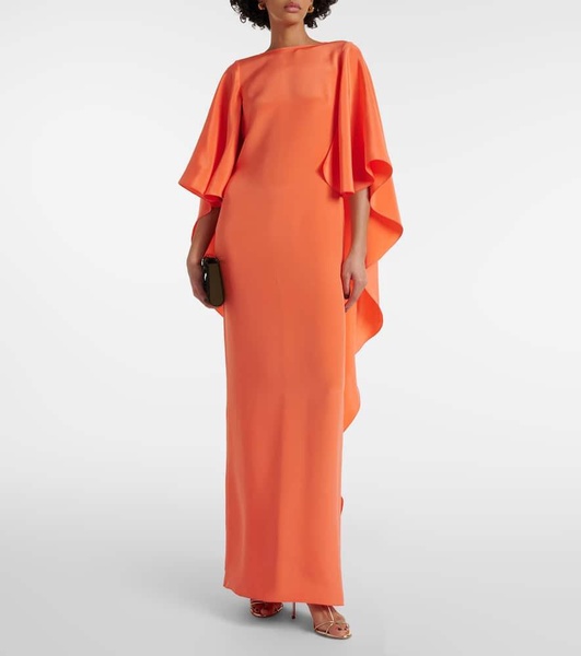 Elegante Baleari silk crêpe de chine gown