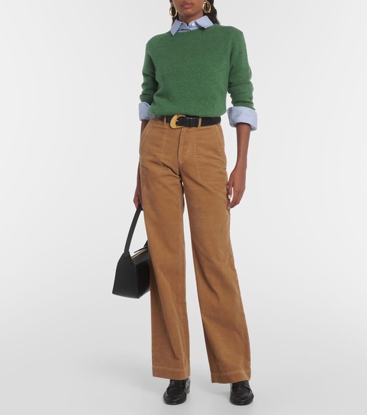 Seaside high-rise straight jeans