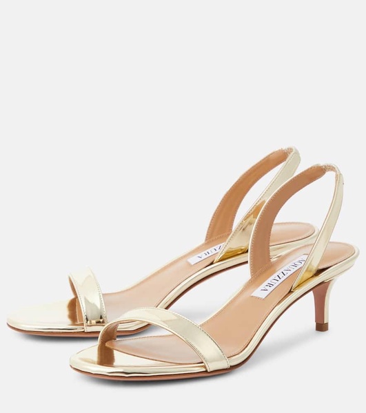 So Nude 50 mirrored leather sandals