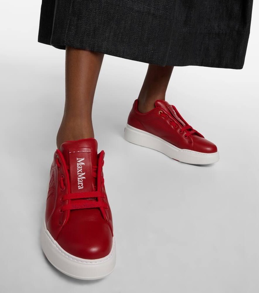 Maxi leather sneakers