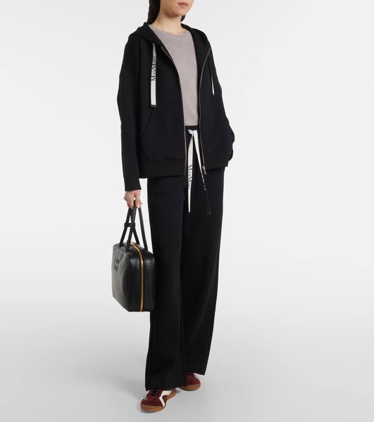 Bali cotton-blend jersey wide-leg sweatpants