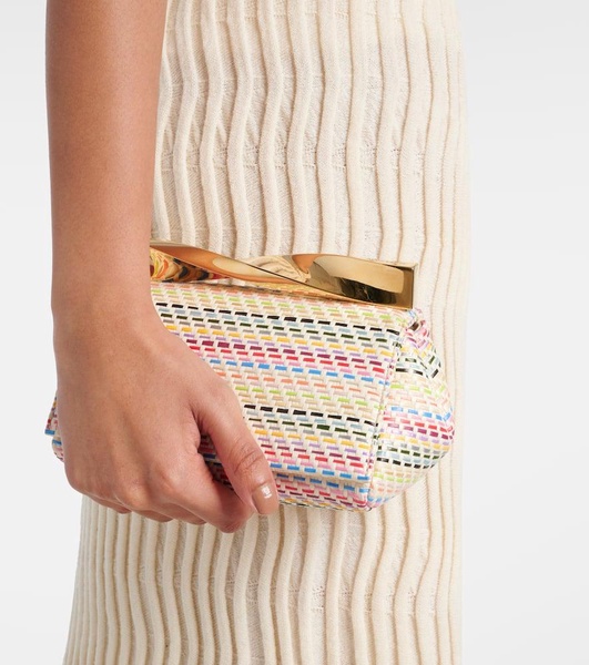 Twist Mini woven clutch