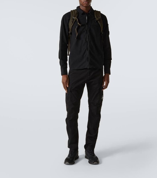 Cotton sateen cargo pants