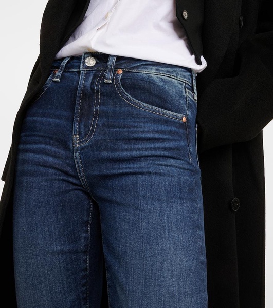 Girlfriend mid-rise slim jeans