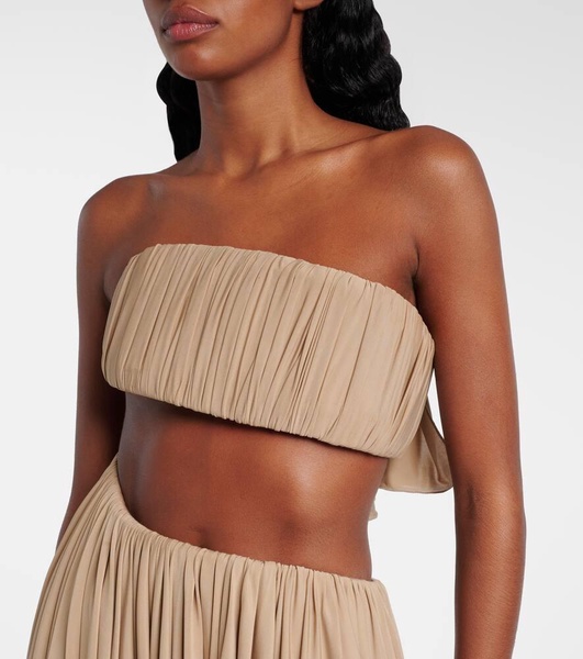 Spiral ruffled minidress