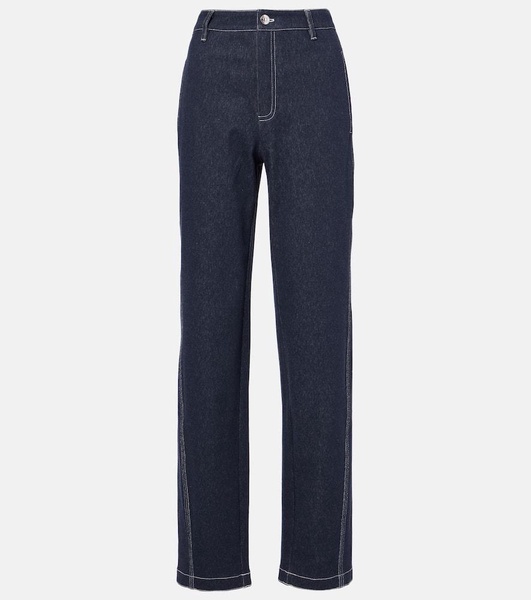 Zibello high-rise straight jeans