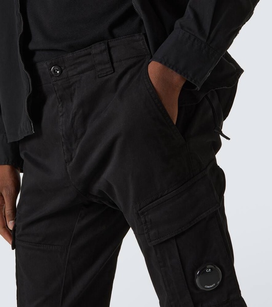 Cotton sateen cargo pants