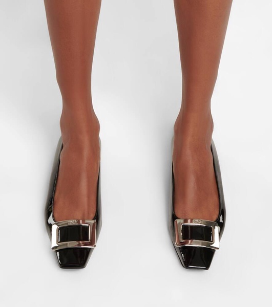 Belle Vivier patent leather ballet flats