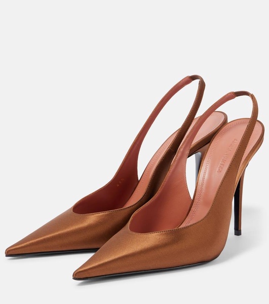 Anok Sling 105 satin slingback pumps