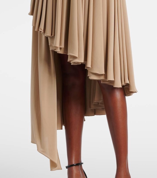 Spiral ruffled minidress