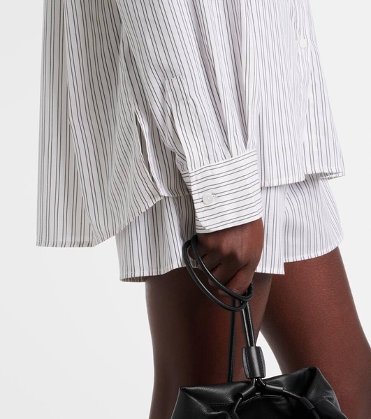 Maya striped cotton-blend shirt