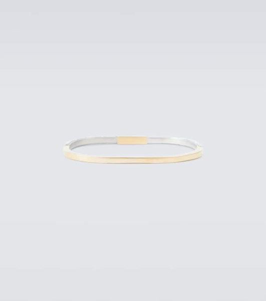 Embossed two-tone bracelet