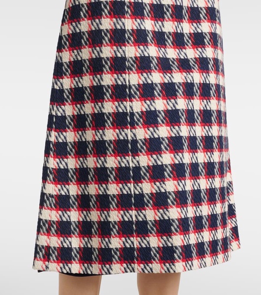 Tweed midi skirt