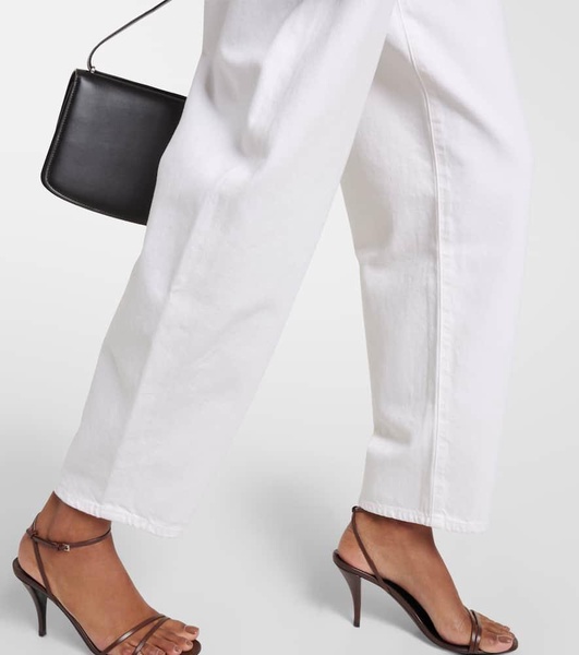 Balloon high-rise barrel-leg jeans