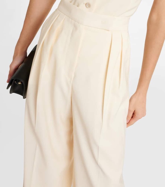 Piombo virgin wool wide-leg pants