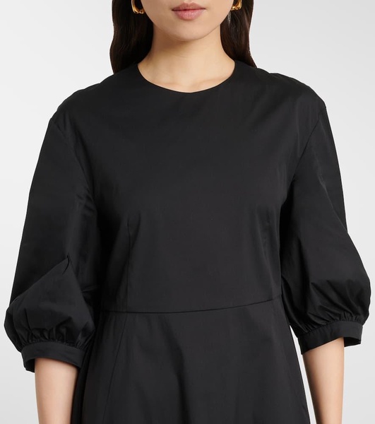 Clea cotton-blend poplin midi dress
