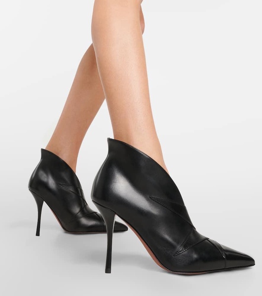 Leather ankle boots
