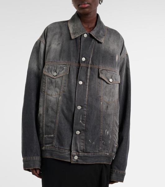 Printed denim jacket