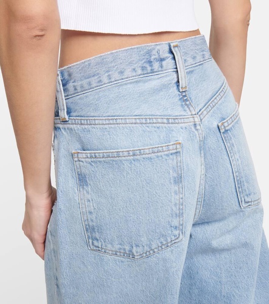 High-rise balloon-leg jeans 