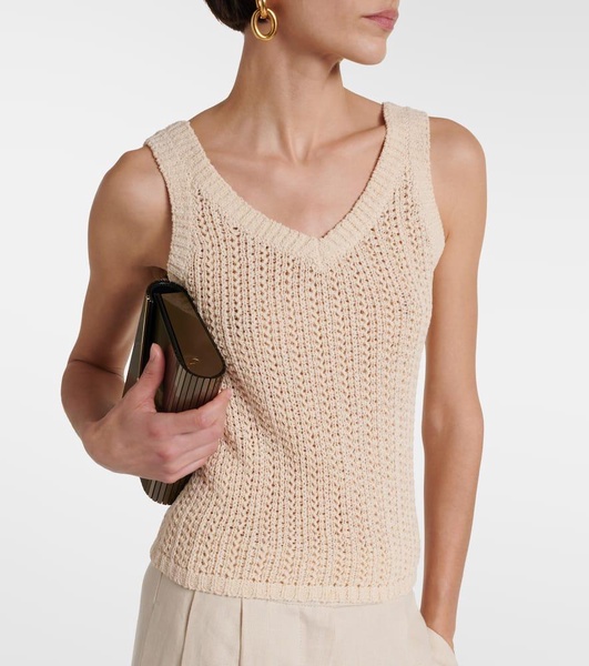 Arrigo knit cotton-blend tank top