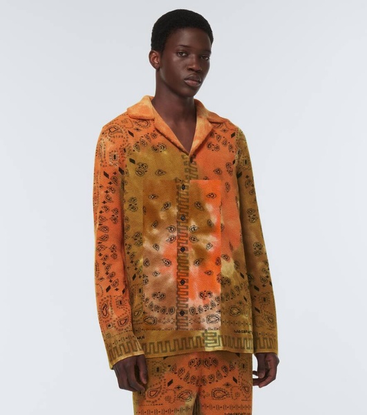 Bandana Piquet jacquard cotton shirt