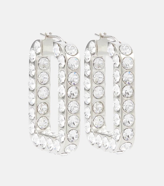 Charlotte embellished hoop earrings