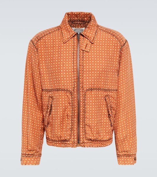 Silk bomber jacket