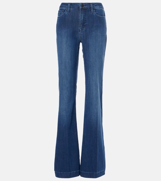 Tropea mid-rise flared jeans