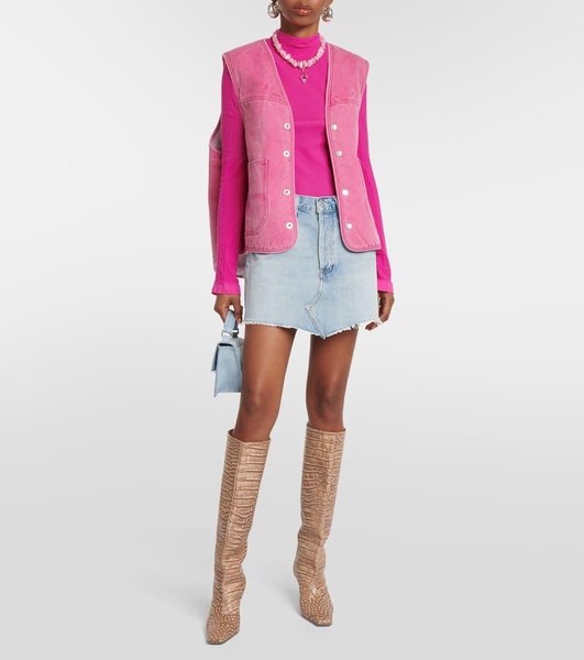 Denim miniskirt