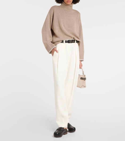 Wool, cashmere and silk sweater