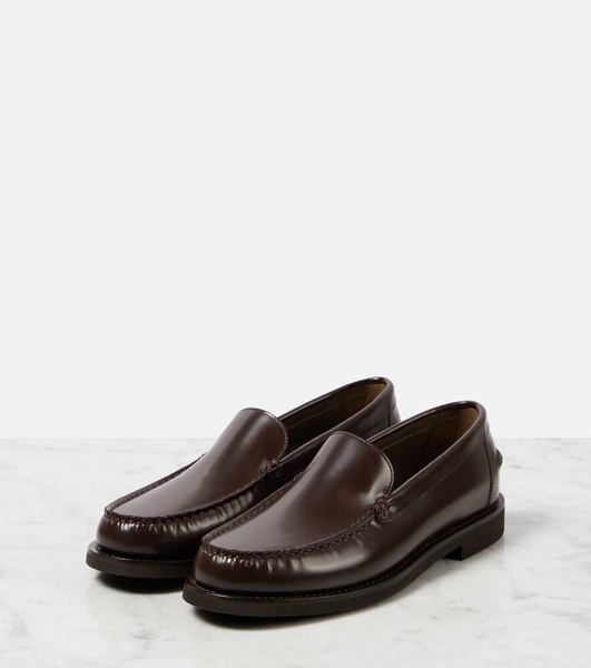 Monili polished leather loafers