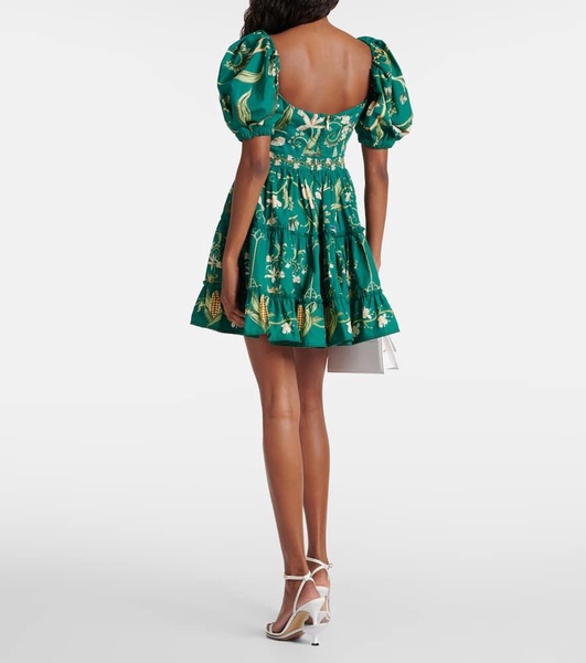 Manzanilla Esmeralda cotton minidress