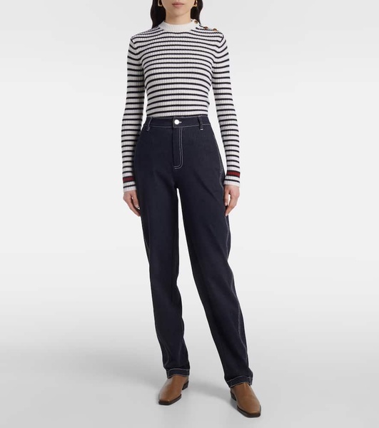 Zibello high-rise straight jeans