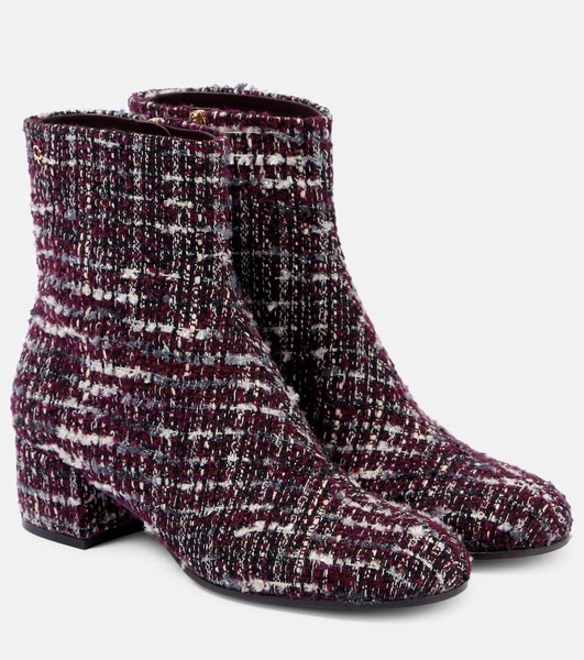 45 bouclé ankle boots