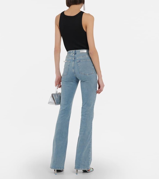 Patty high-rise flared jeans