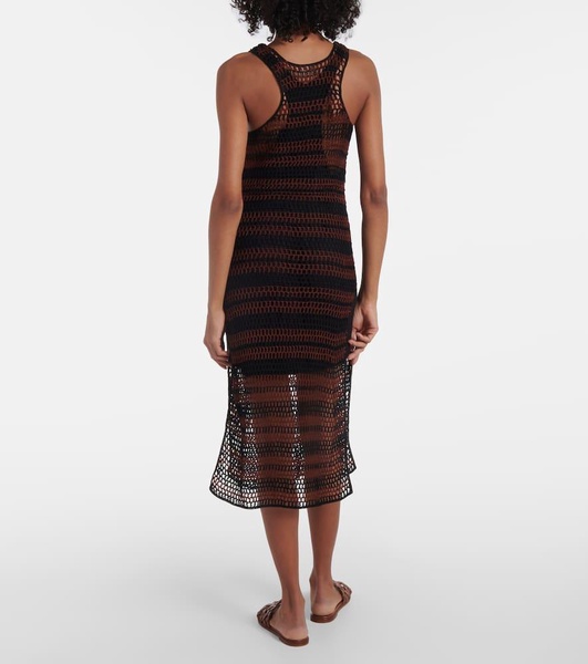 Pimento striped cotton minidress