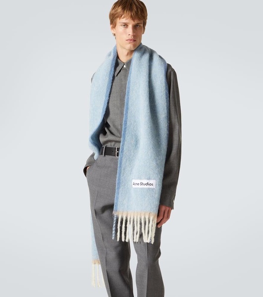 Alpaca, wool, and mohair-blend scarf