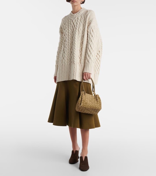 Parachute Small suede shoulder bag
