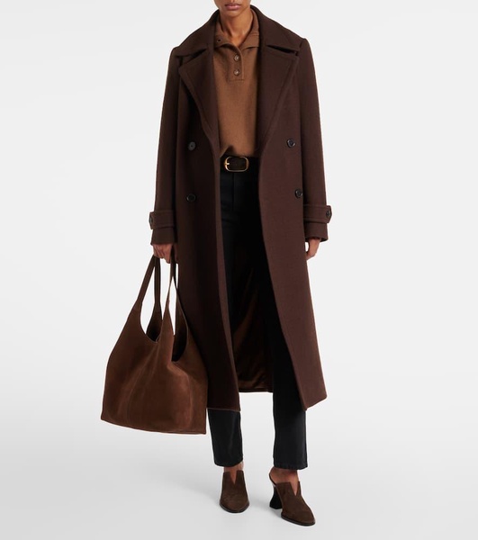 Cabas Supple XL suede tote bag