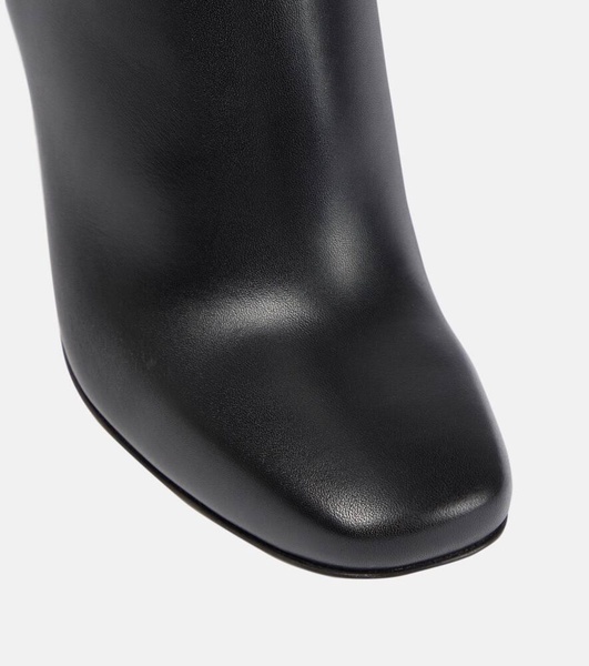 Leather over-the-knee boots