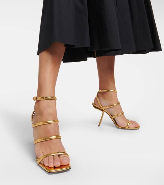 Perfo leather sandals