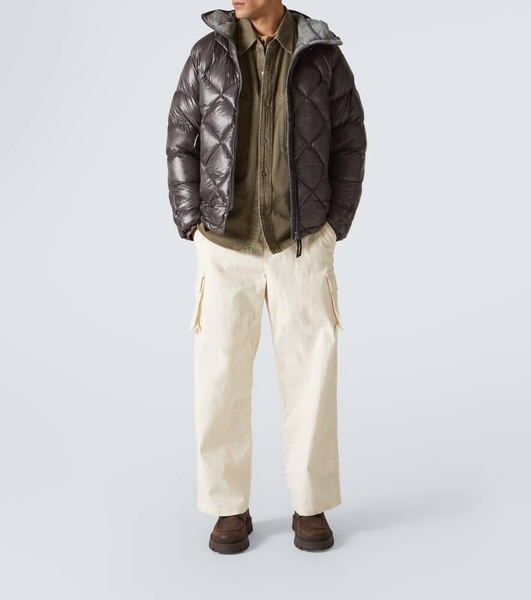 Quilted down jacket