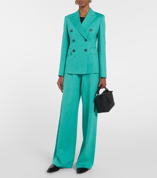 Eolie drawstring cotton and linen pants