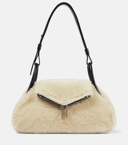 Gemini Small shearling shoulder bag