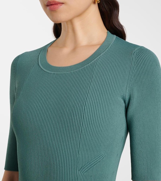 Maisie ribbed-knit maxi dress