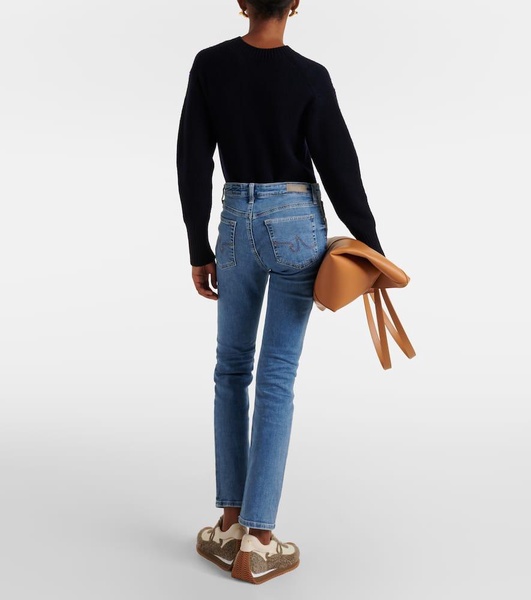 High-rise skinny jeans