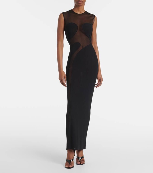 Paneled maxi dress