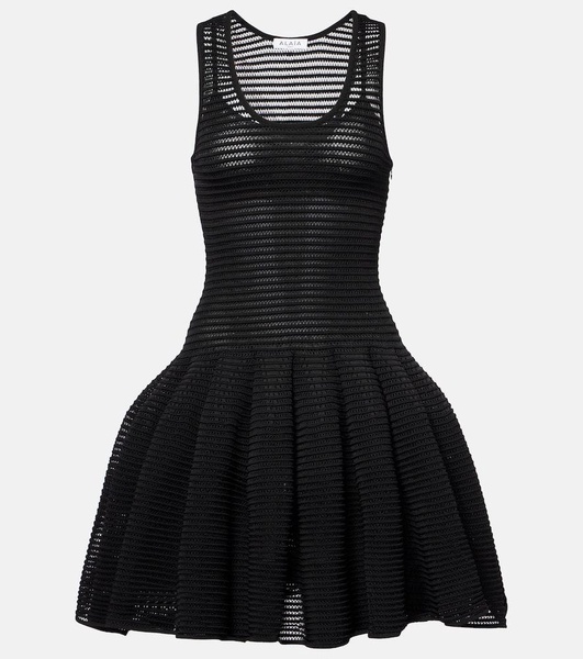 Crinoline knitted minidress