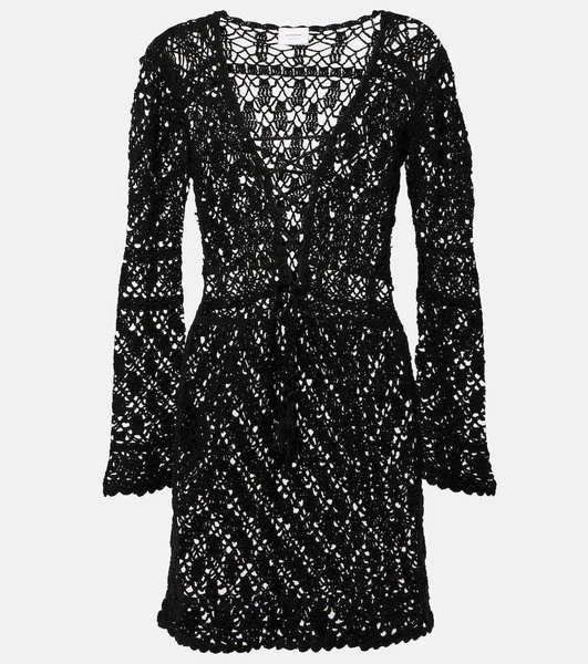 Bianca crochet cotton minidress
