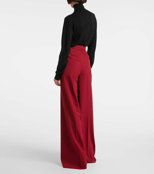 Ninfa virgin wool gabardine palazzo pants